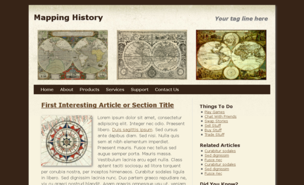Free Html5 Css3: Html5 Template : Mapping History